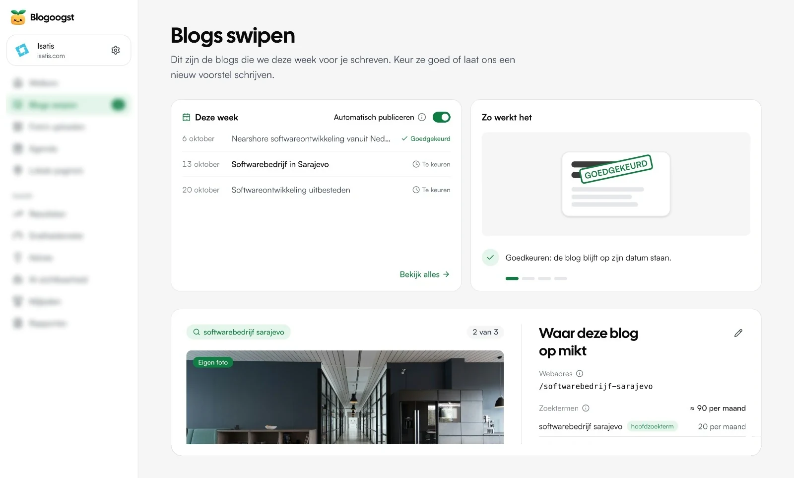 Swipe blogs: approving this week's blogs